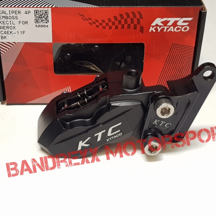 Kaliper Racing KTC 4 piston slim for Nmax / aerox 155. - Hitam