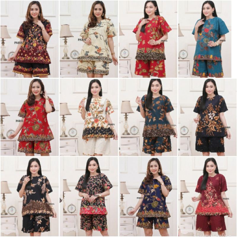 COD Setelan Wanita Batik Kain Primis Unggul Jaya Grade A Batik Cassual Modern Murah Batik Pekalongan