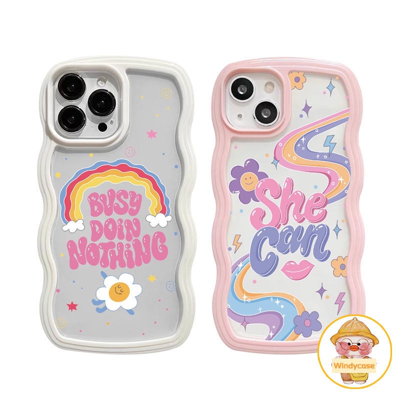 Jual Soft Case Motif Smiley Pelangi Untuk iPhone 11 Pro 13 Pro Max 12