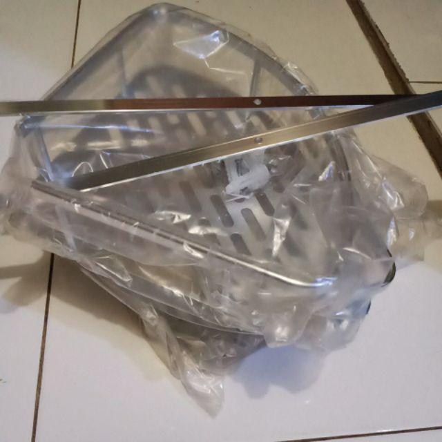 Rak sudut Dinding toilet Aluminium 3 susun M680 Shopee Rak sudut Dinding toilet Aluminium 3 susun M680 Shopee