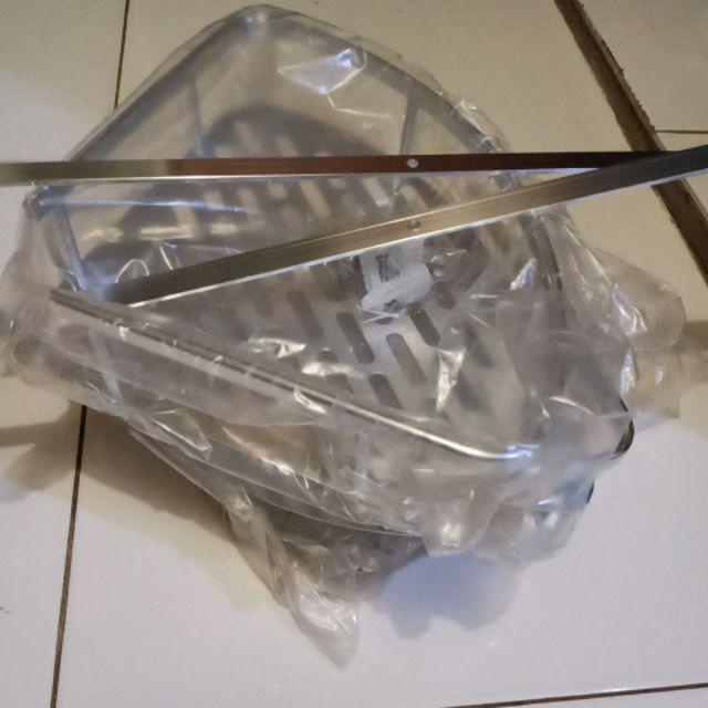 Rak sudut Dinding toilet Aluminium 3 susun M680 | Shopee