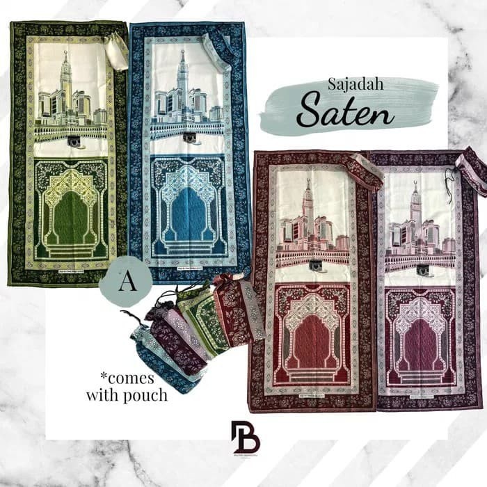 mukena katun paris milo free sajadah pouch traveling model kekinian best seller/BISA COD