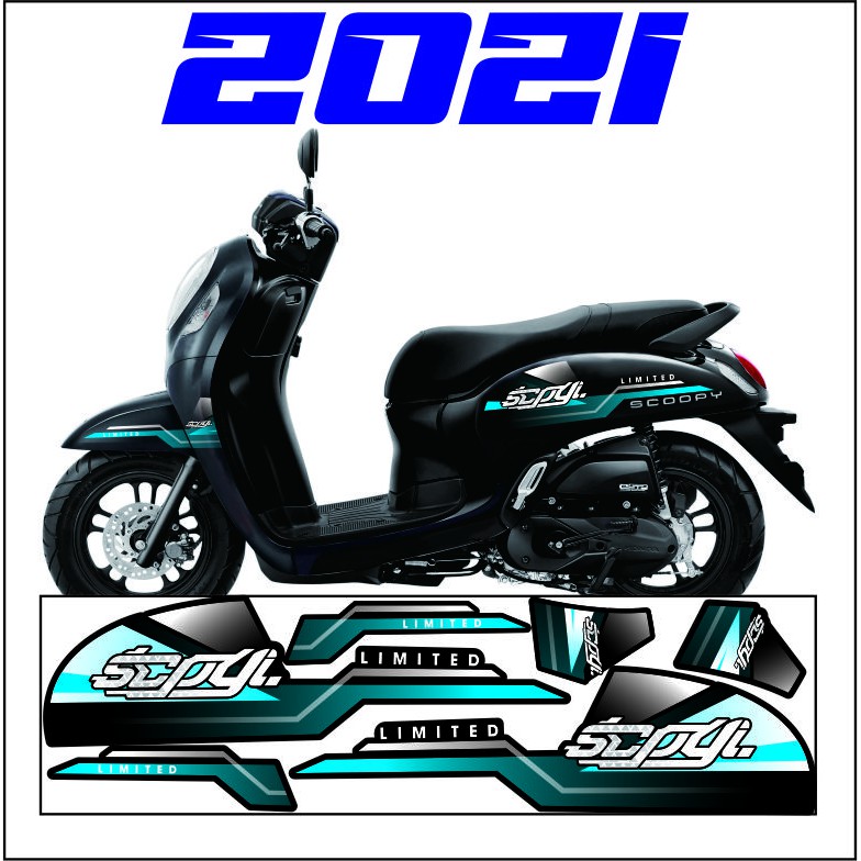 VARIASI HONDA SCOOPY BARU 2016-2021 THAILOOK STRIPING SCOOPY 2021 STICKER SCOOPY