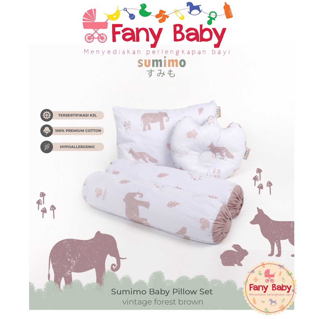 Sumimo Baby Pillow Set / Bantal Set