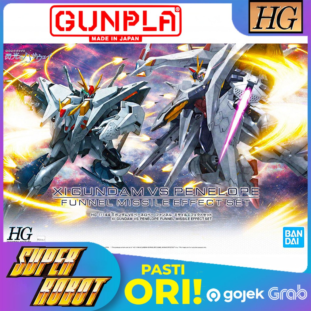 BANDAI HG Ξ Gundam / Xi Gundam vs Penelope Funnel Missile Effect Set - HGUC
