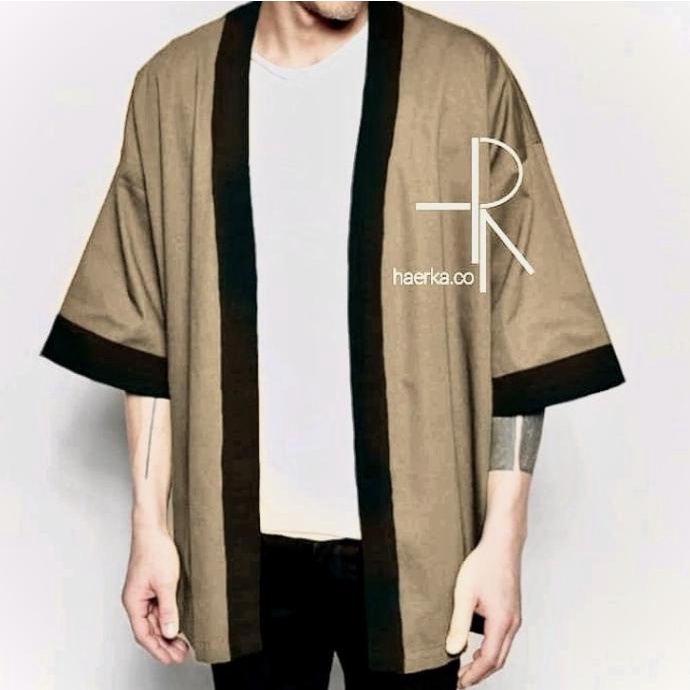 Kimono Pria Cardigan Pria Outerwear Pria Kimono & Jaket Unisex