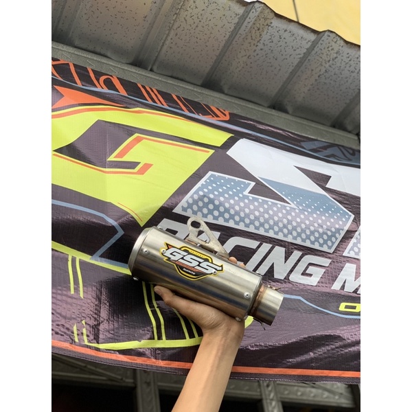 slincer original gss racing muffler tipe gp one