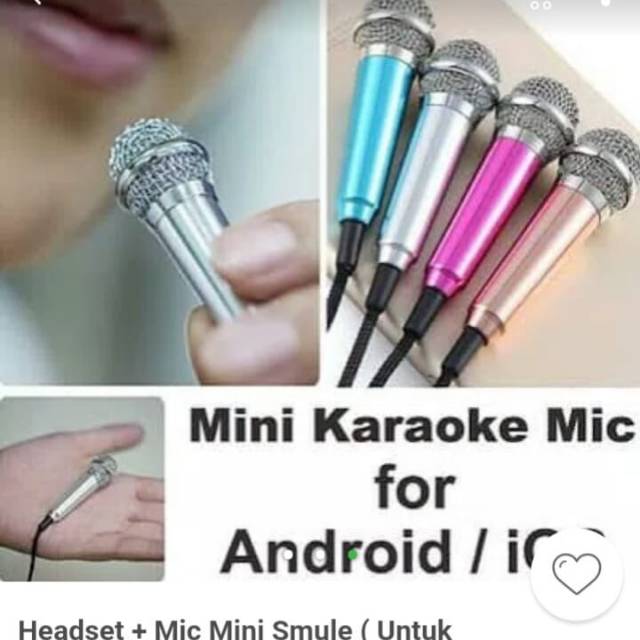 Mini mic karaoke for android, iphone , laptop