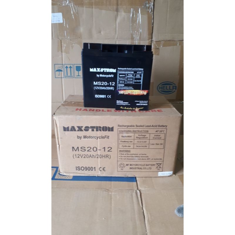 Aki Sepeda Listrik, NP12-20, 12Volt-20AH, MF Vrla.