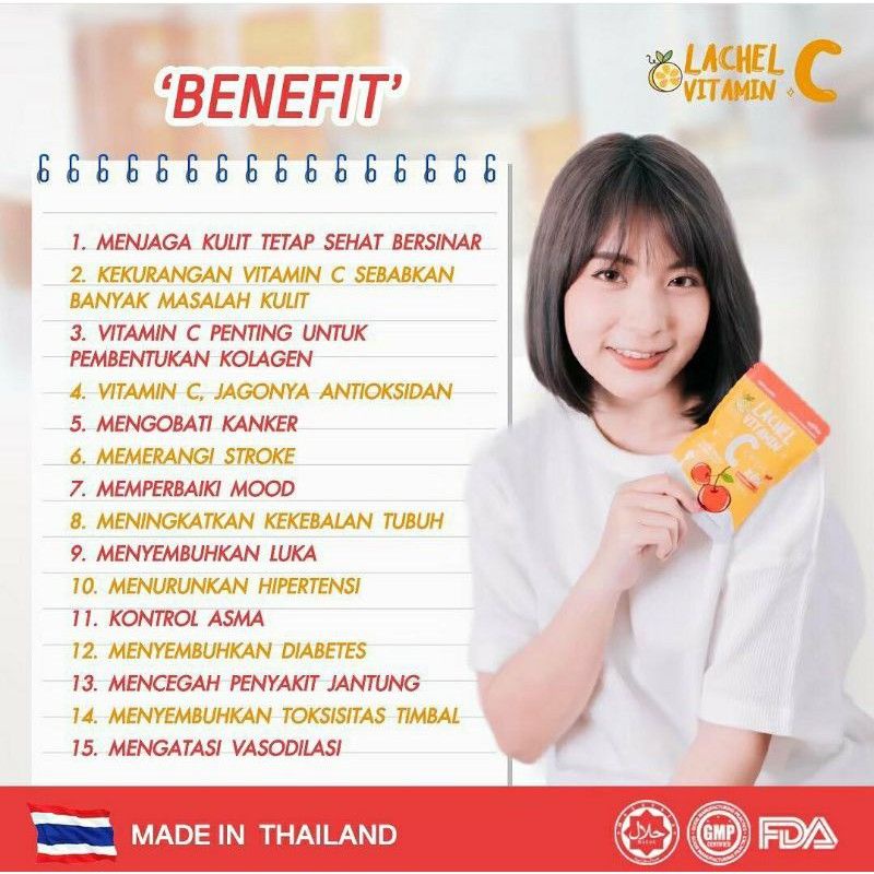 LACHEL VIT C / LACHEL VITAMIN C 100% ORIGINAL THAILAND