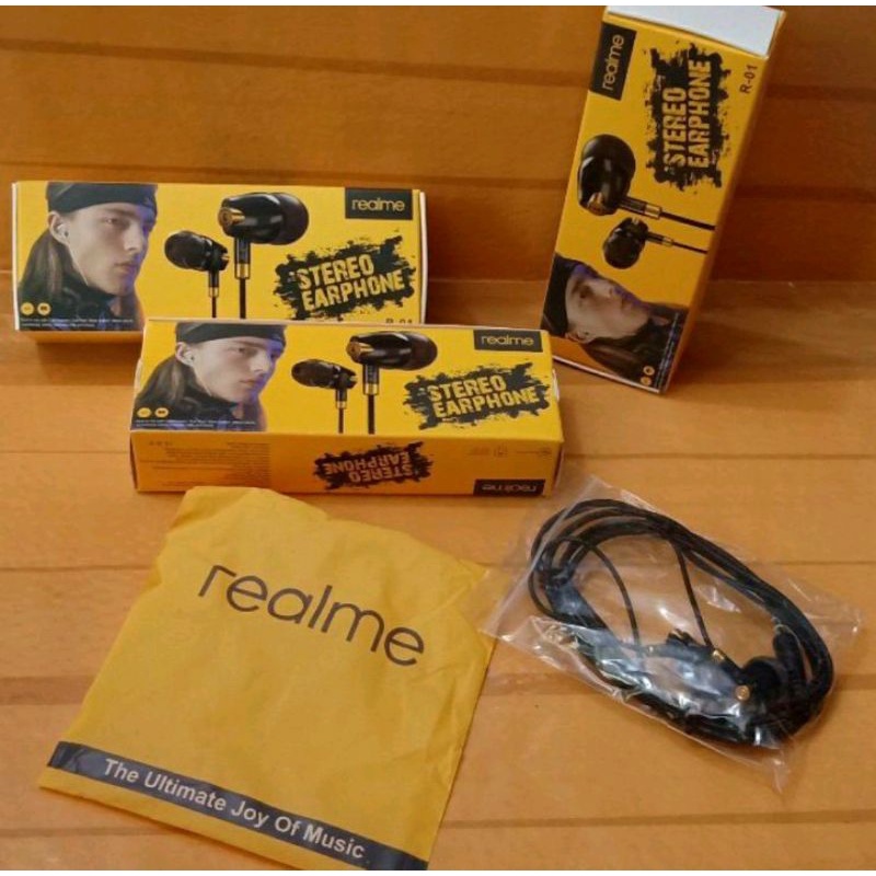 HF R01 HANDSFREE HEADSET STEREO EARPHONE REALME R01