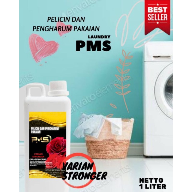 Pelicin dan Pengharum Pakaian By PMS 100 % ORIGINAL 1liter