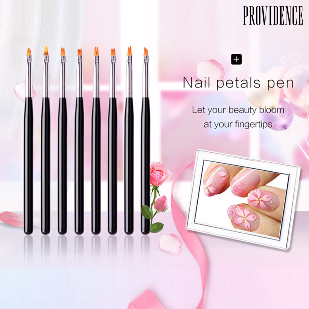 Providence Petal Heads Nail Painting Pen Images Drawing Portable Nail Brush Short Handle Various Shapes Pen for Manicure