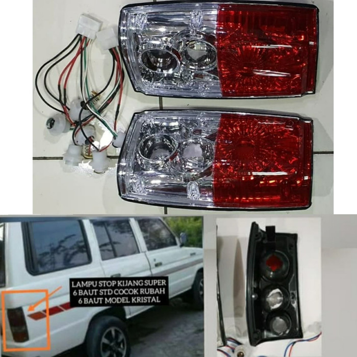 Lampu stop REM BELAKANG TOYOTA KIJANG SUPER model kristal 1986 sampai 1991 1990 1989 1988 1987