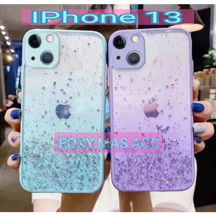 SOFTCASE GLITER ( IPHONE 13 ) TERBARU CASE DOVE GLITER FUZE TRANSPARAN DENGAN PROTEKSI KAMERA, SOFTC