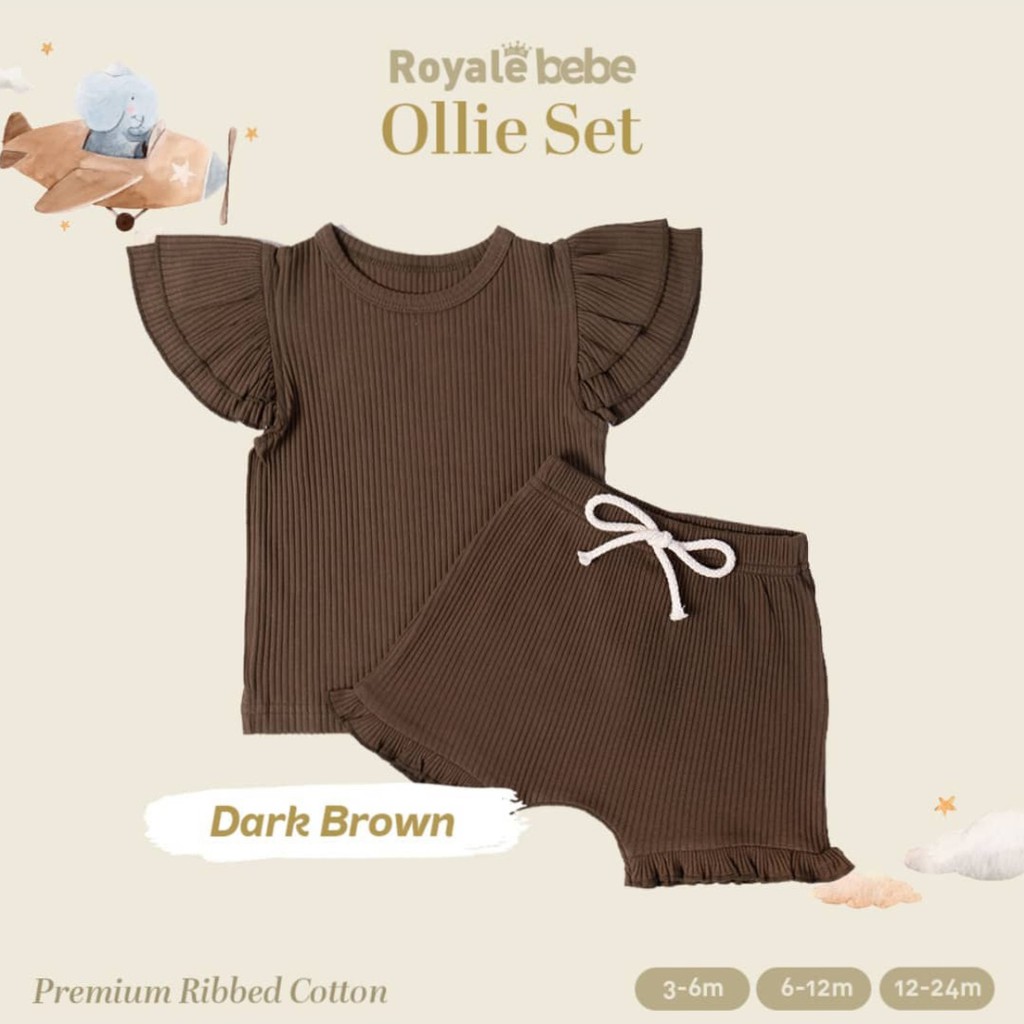 ROYALE BEBE OLLIE SET / BAJU SET ANAK / baju anak / royal bebe / baju fashion