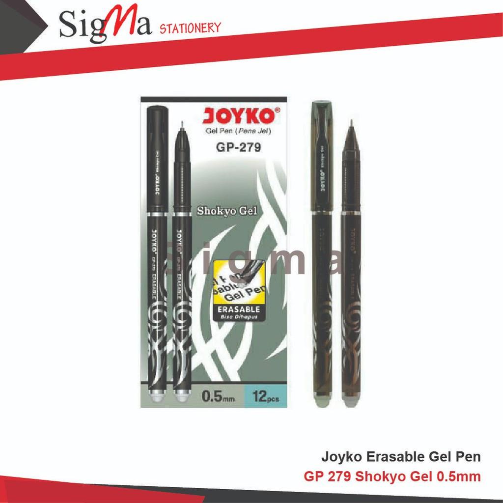 

Pulpen JOYKO Shokyo Gel GP-279 Erasable Hitam