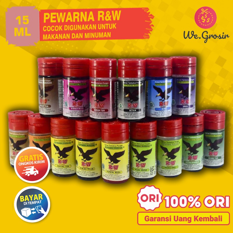 

Pewarna Makanan Rajawali 15ml (Bisa untuk Makanan & Minuman)