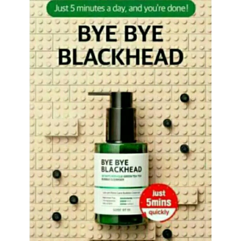 SOMEBYMI BYEBYE BLACKHEAD 30 DAYS MIRACLE GREEN TEA TOX BUBBLE 100% ORIGINAL BS DI SCAN
