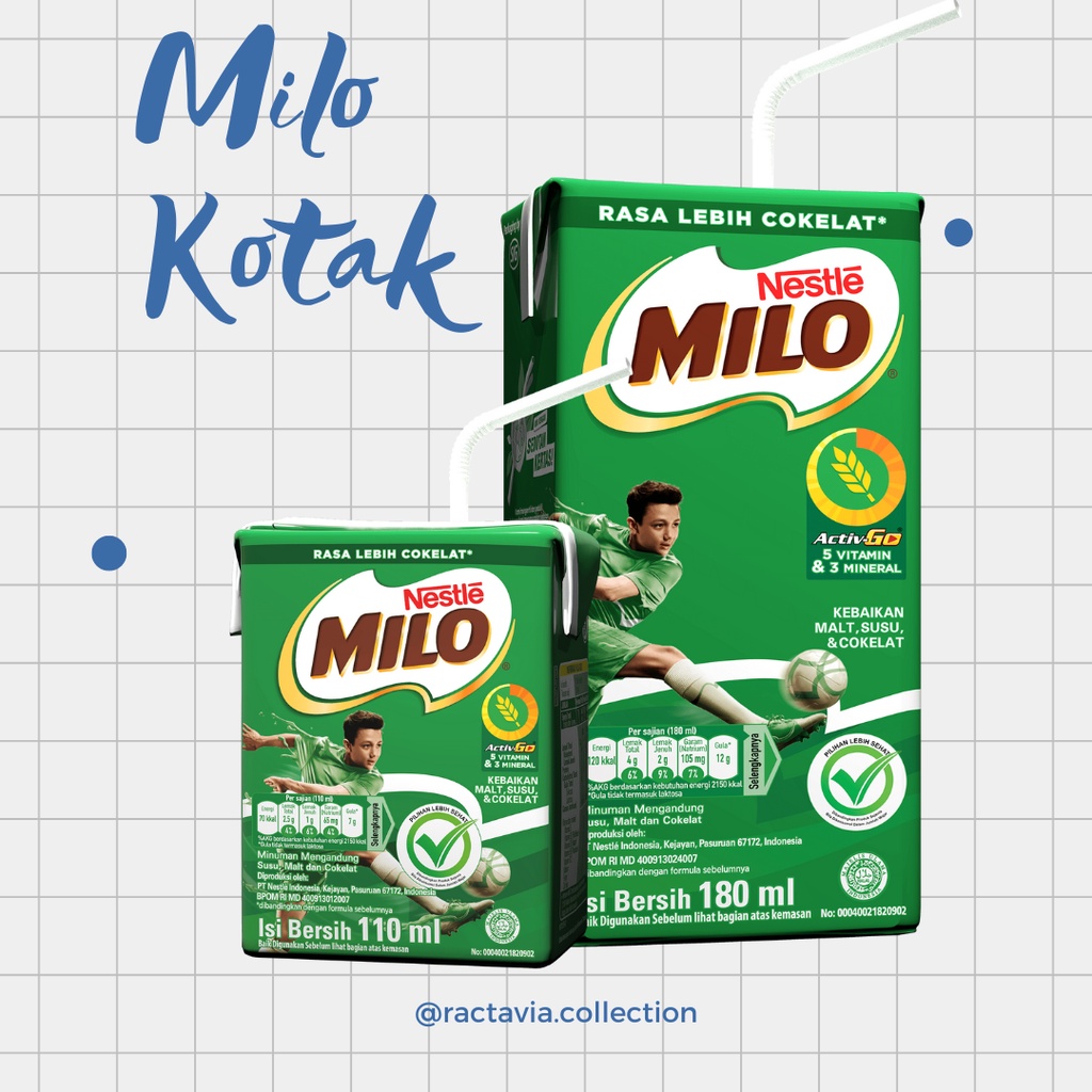 

MILO KOTAK 110 ML DAN 180 ML