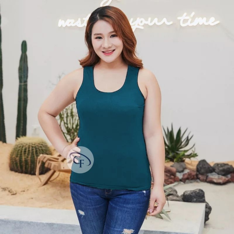 Singlet Wanita XXL / JUMBO / Tanktop Tali Lebar XXL / JUMBO / Tank Top JUMBO-Tosca
