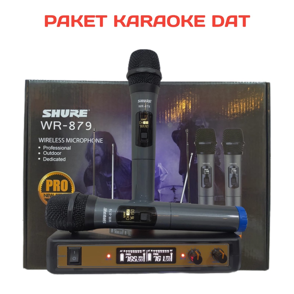 Paket Karaoke Speaker Dat ak100 Power Amplifier Sunbuck