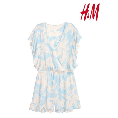 H&amp;M Jumpsuit Wanita Bunga Women Playsuit Sexy Pantai Original