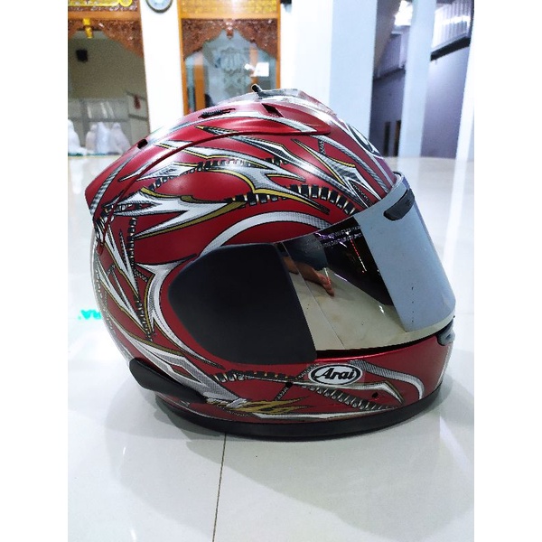HELM CARGLOSS ALA ARAI FIRE RED Not KYT INK AGV NHK SNAIL