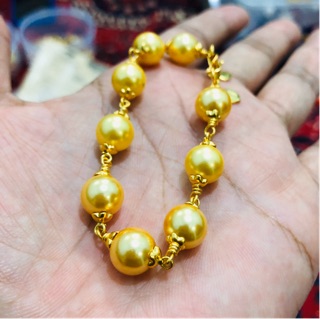 Gelang Mutiara Ikat Tembaga Berlapis Emas Kuning 24k PILIH Gelang Mutiara Ikat Tembaga Berlapis Emas Kuning 24k PILIH