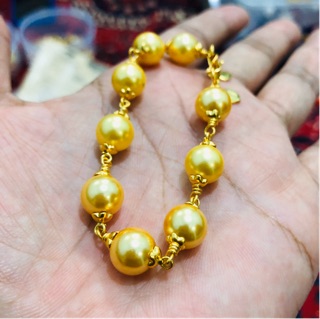  Gelang  Mutiara  Ikat Tembaga Berlapis Emas Kuning 24k PILIH 