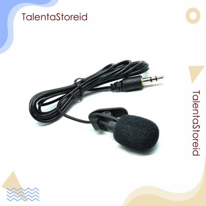 Microphone 3,5mm with clip on for smartphone / mic jepit for android smule