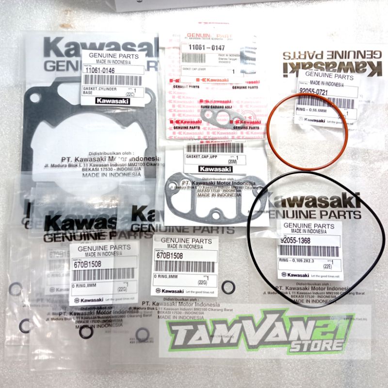 PAKING GASKET SEAL O RING HEAD TOPSET TOP SET  NINJA R LAMA KIS ORIGINAL