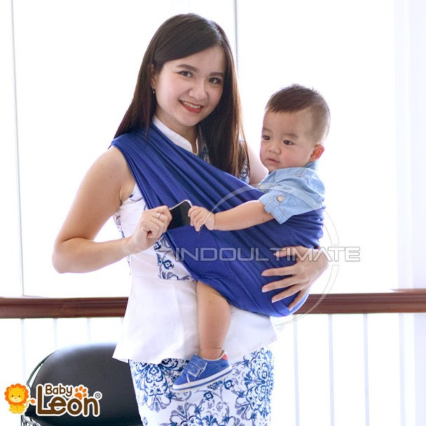 BABY LEON Gendongan Bayi Depan Polos Kaos Geos Baby Leon Murah Best Seller gendongan instan hipseat