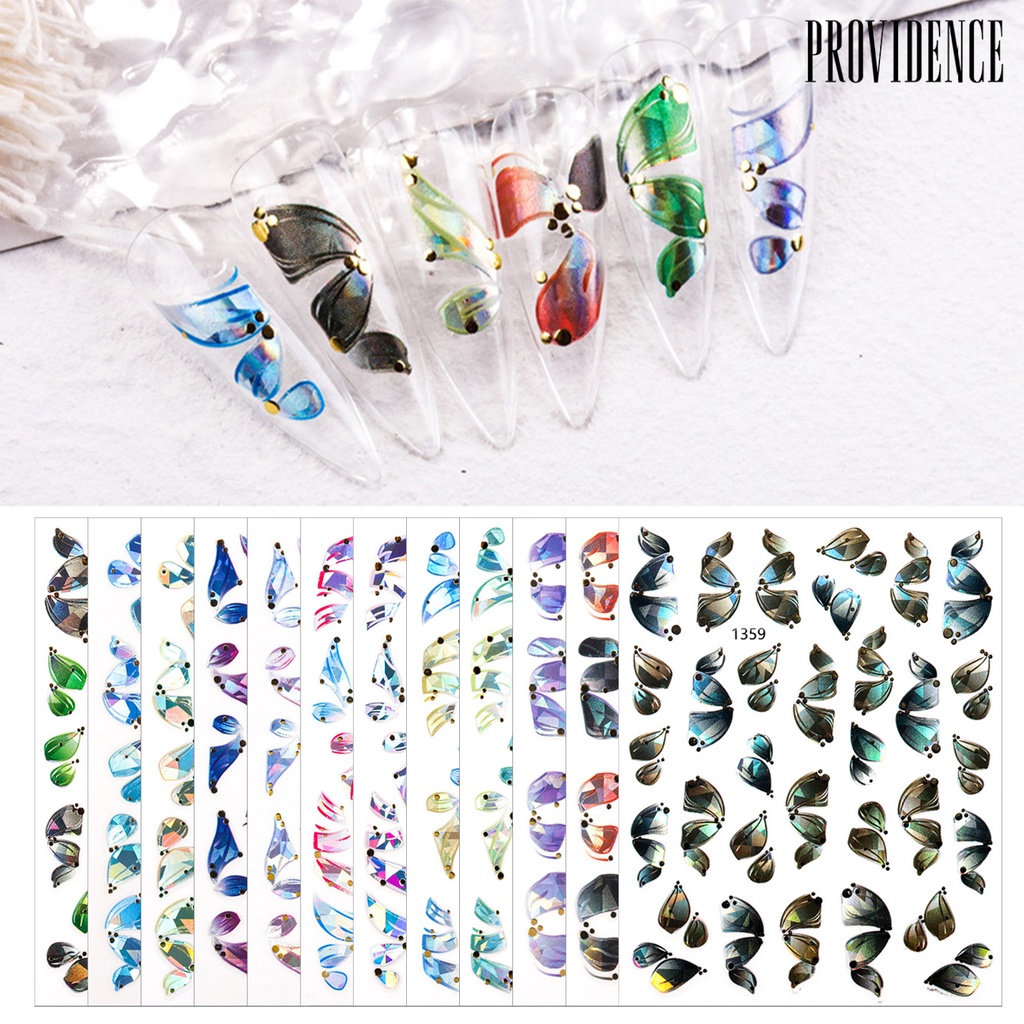 Providence Manicure Decal Delicate Exquisite Glue-free Ballet Streamers Nail Art Transfer Sticker for Women