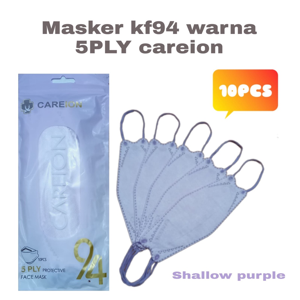 MASKER KF94 5PLY CAREION WARNA ISI 10PC MASKER KOREA KF 94 CAREION FACE MASK 5PLY ISI 10PC - KF94 5PLY (10PC)