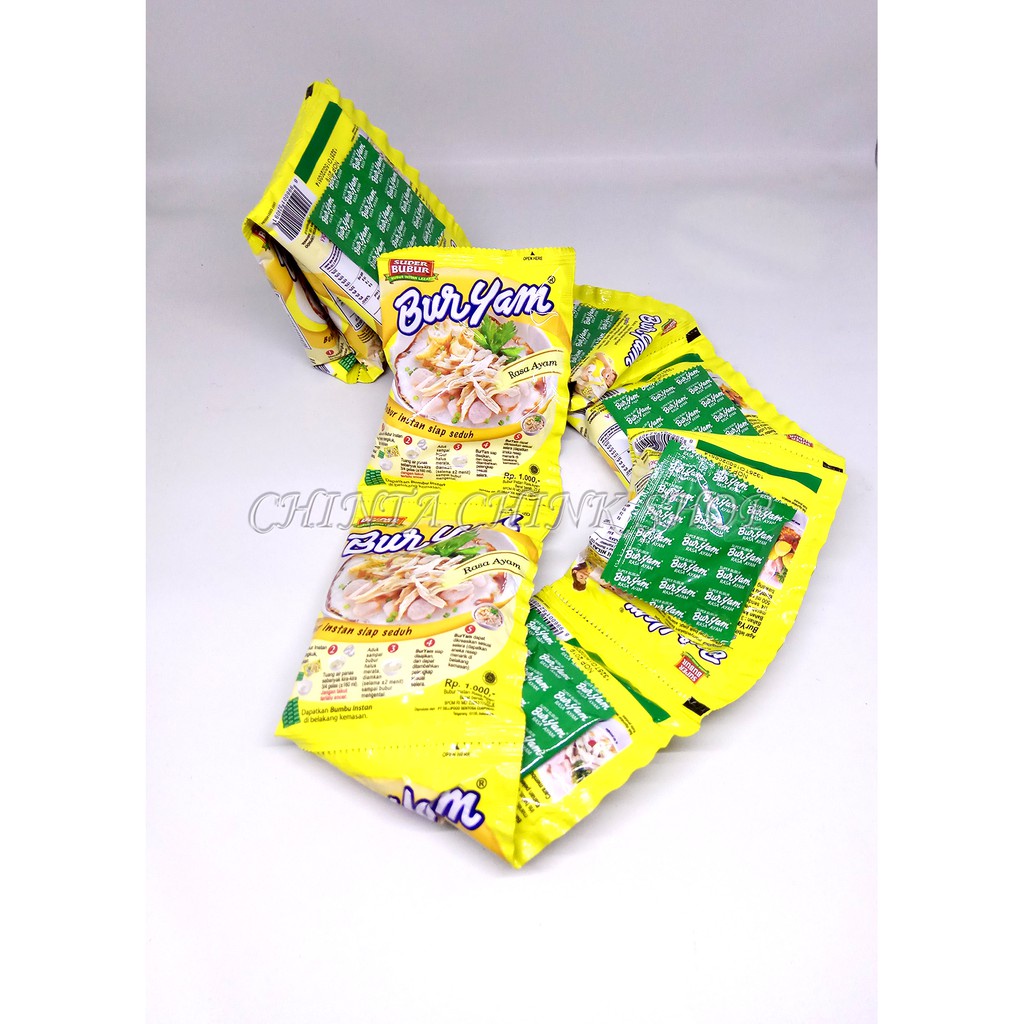 

BURYAM Super Bubur Ayam Instan Renceng Isi 10scht x 22g