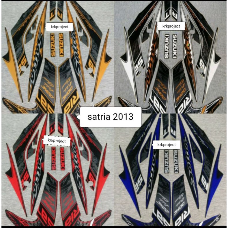 striping stiker lis suzuki satria fu 150 2013