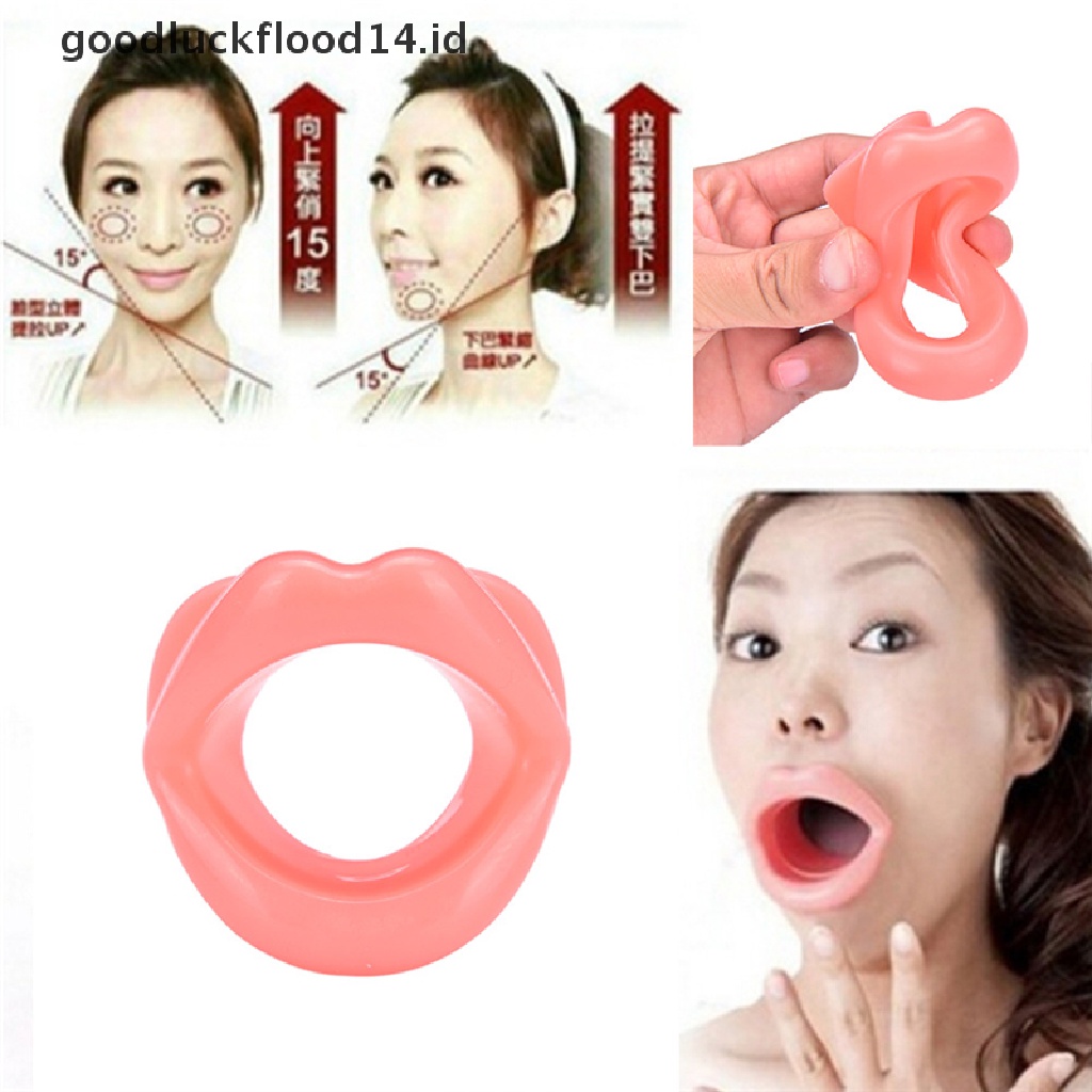 [OOID] Silicone Anti-Wrinkle Anti-Ageing Face Slimmer Muscle Exercise Lip Trainer Gym ID