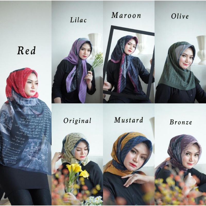TERLARIS HIJAB KORAN ARABIC || HIJAB KORAN MURAH || HIJAB KOREA AKSARA JAWA