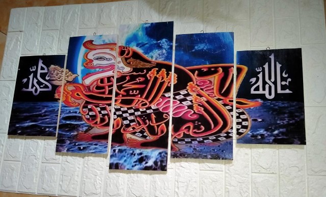 Produsen Homedecor Kaligrafi Elegan Kaligrafi Motif Al-quran