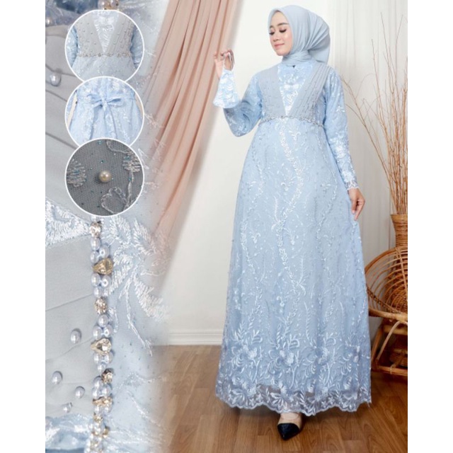 Gamis Azalea Payet Free Masker Original Butik