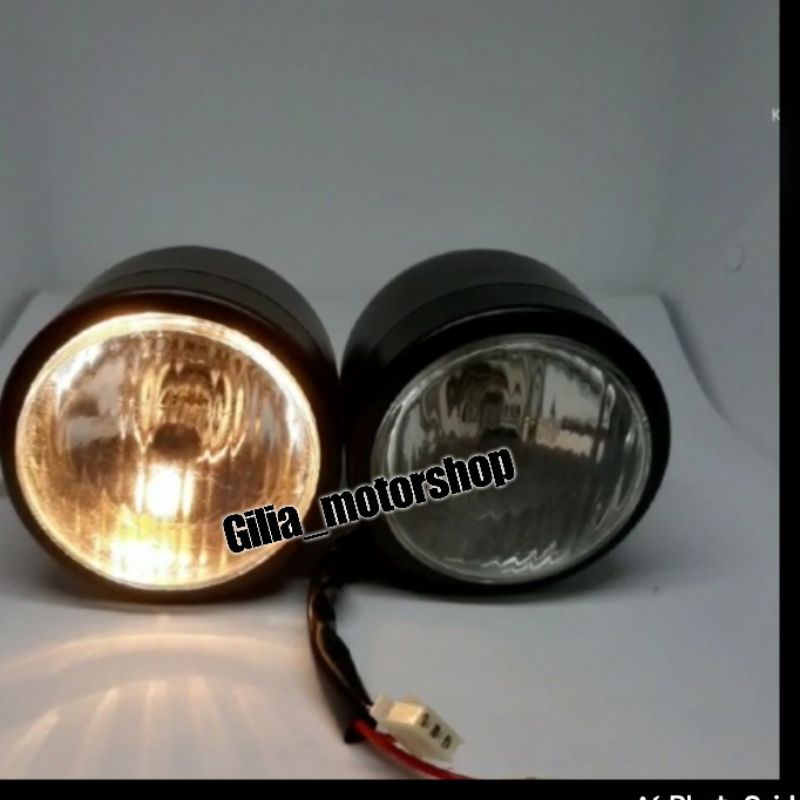 Reflektor reflector Lampu Depan Double 4.5 Inch Model Harley bohlam H4 Batok headlamp owen Caferacer Lampu Depan Vixion,cb