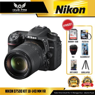 Nikon D7500 DSLR Camera with 18-140mm Lens - PAKET LENGKAP | Shopee