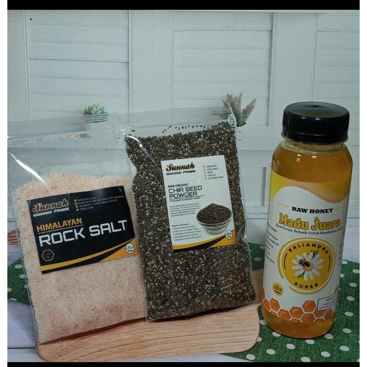 

Paket Madu - Garam Himalaya - Chia Seed / Paket Inflamasi Small