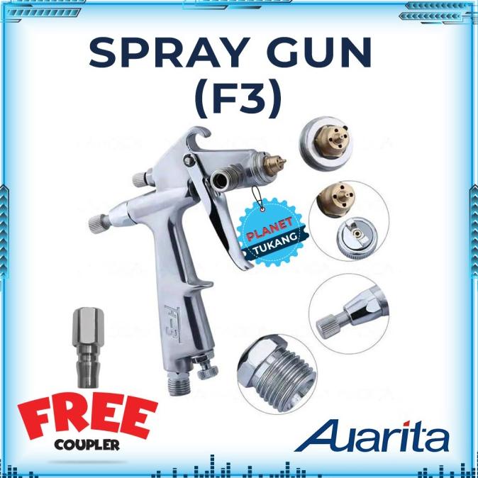 Alat Cat Semprot 1mm AUARITA F3 Spray gun Mini F-3 Termurah