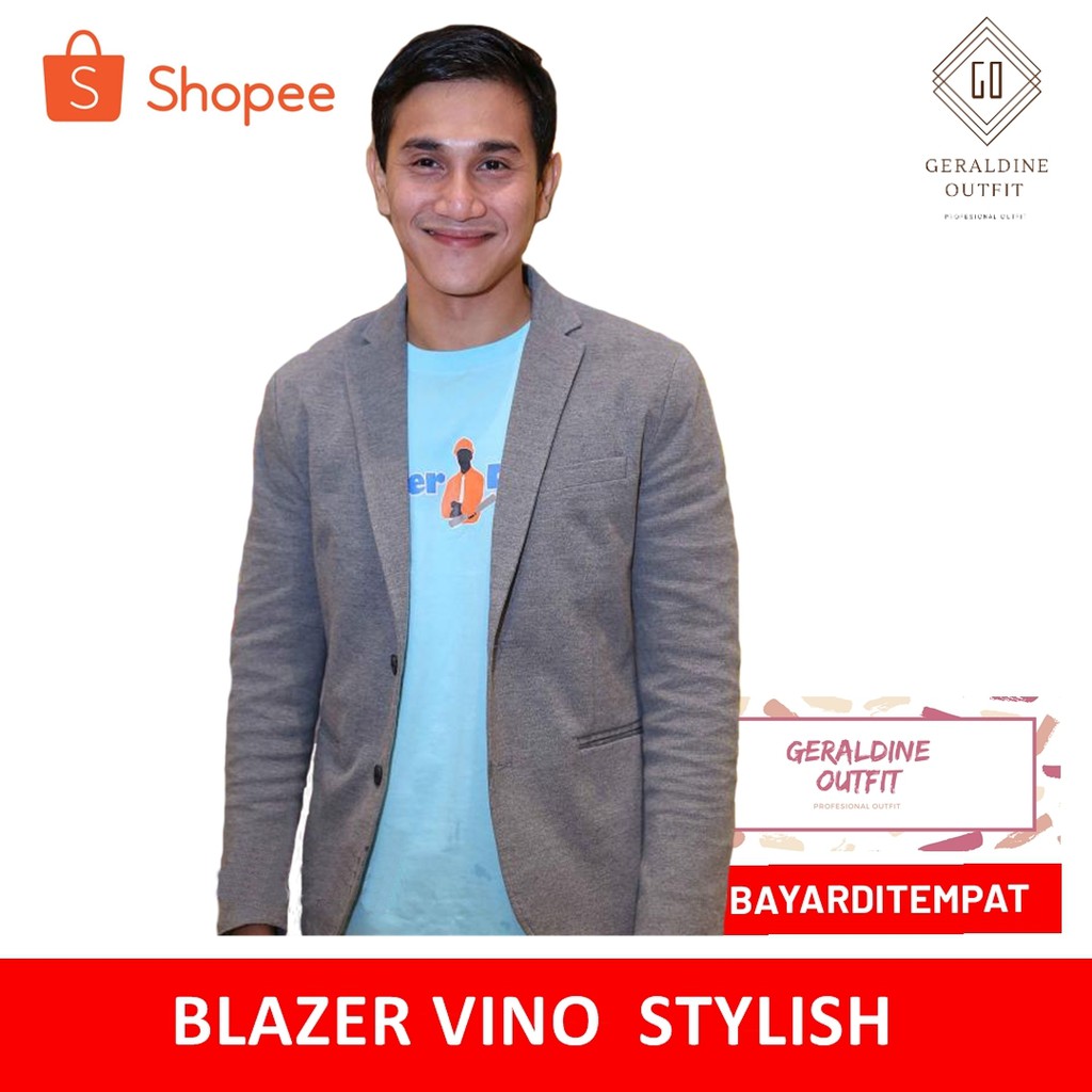 Jual Blazer pria blazer vino stylish / jas pria / blazer pria / jas pria  kasual / blazer pria kasual | Shopee Indonesia