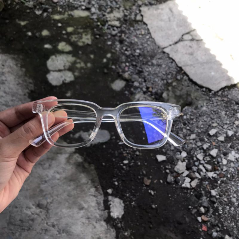 Kacamata Dazzle Transparant/ Kacamata Vincent Logo V