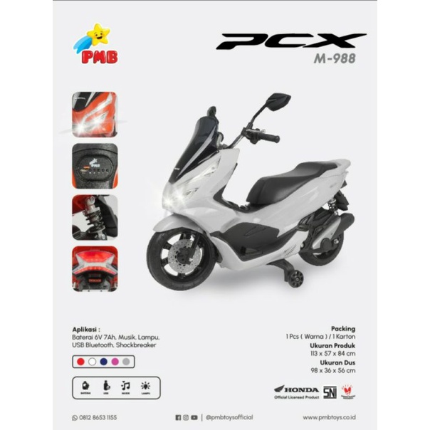 Motor Aki Anak Pcx M-988 Official Licensed Edition