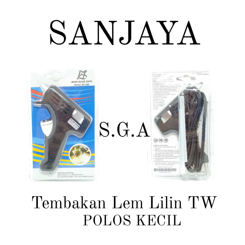 ALAT LEM TEMBAK / PISTOL LEM TEMBAK / ALAT LEM LILIN BAKAR / ALAT TEMBAKAN LEM LILIN TW POLOS KECIL HITAM