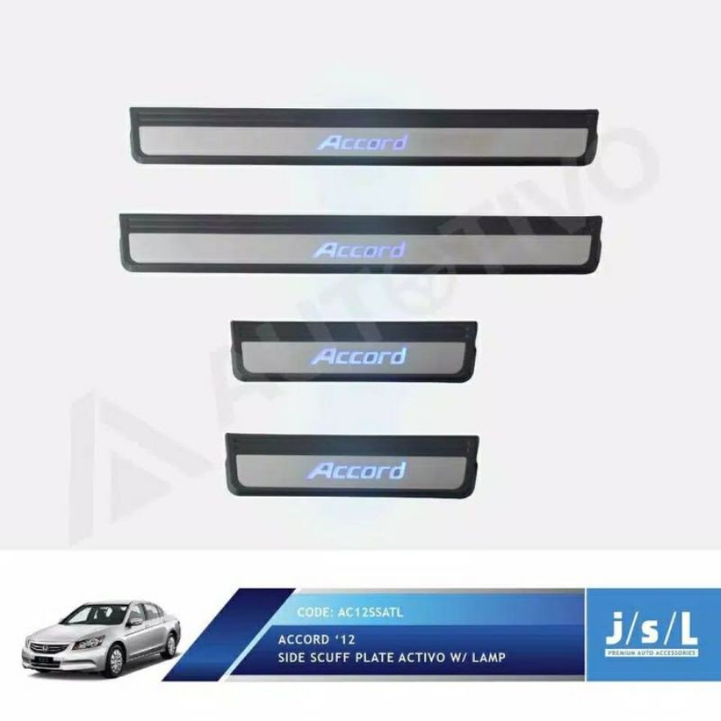 sillplate samping activo w/ lamp accord 2012- 2013 jsl